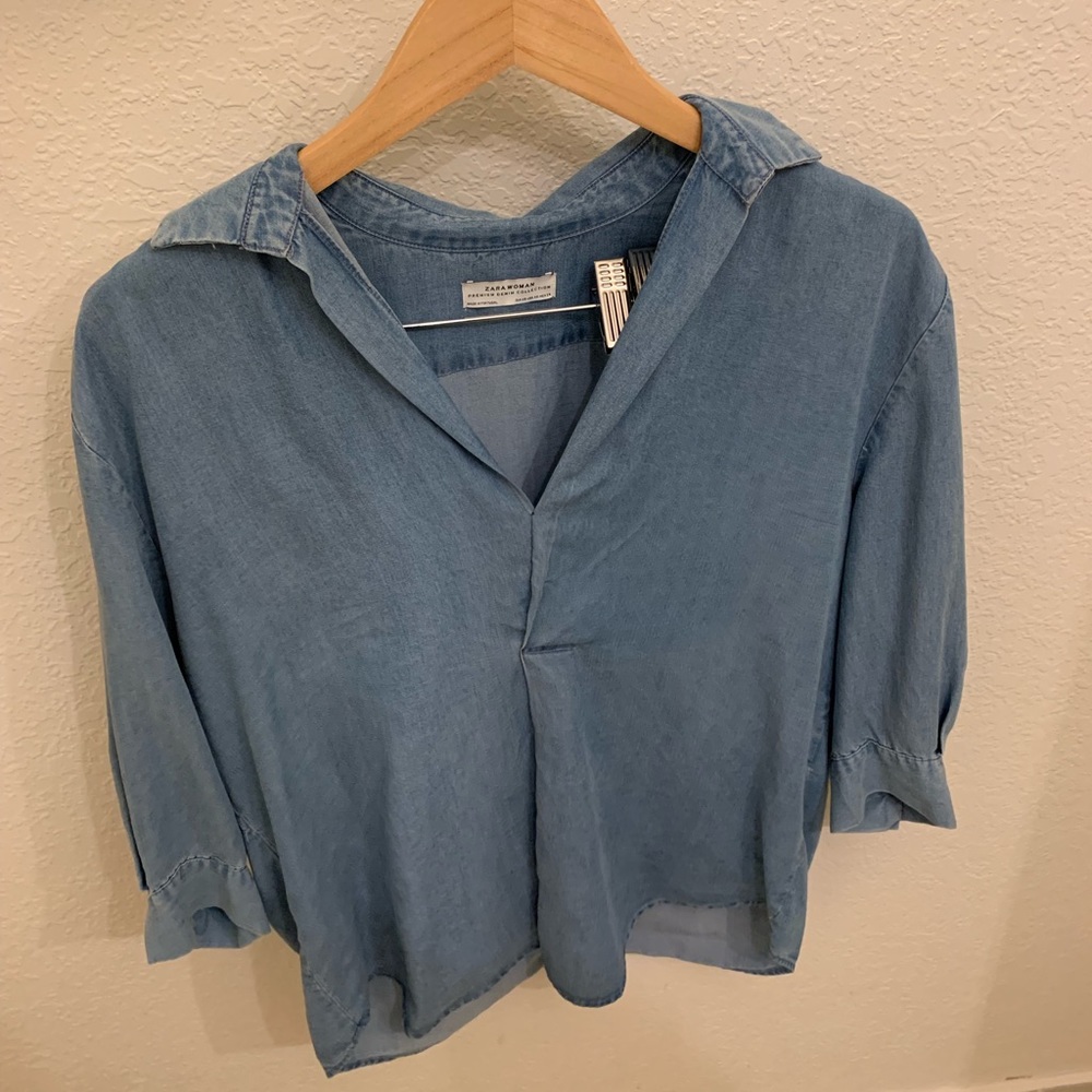 Zara chambray shirt